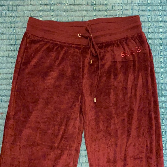 BCBGMaxAzria Retro Velour Pants with Bling - Picture 2 of 10